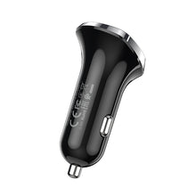 Заредете изображение във визуализатора на галерията – Borofone Car charger BZ15 Auspicious - 2xUSB - 2,4A with USB to Lightning cable black
