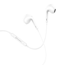 Заредете изображение във визуализатора на галерията – Borofone Earphones BM30 Max Acoustic with Lightning plug with microphone white

