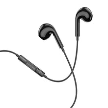 Заредете изображение във визуализатора на галерията – Borofone Earphones BM30 Max Acoustic with Type C plug with microphone (DAC) black
