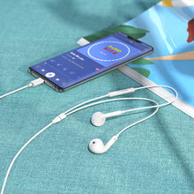 Заредете изображение във визуализатора на галерията – Borofone Earphones BM30 Max Acoustic with Type C plug with microphone (DAC) white
