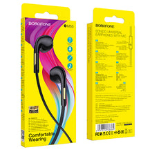 Заредете изображение във визуализатора на галерията – Borofone Earphones BM55 Sonido with microphone black
