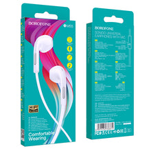 Заредете изображение във визуализатора на галерията – Borofone Earphones BM55 Sonido with microphone white
