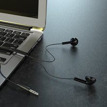 Заредете изображение във визуализатора на галерията – Borofone Earphones BM40 Sage with microphone black
