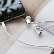 Заредете изображение във визуализатора на галерията – Borofone Earphones BM29 Gratified with microphone silver
