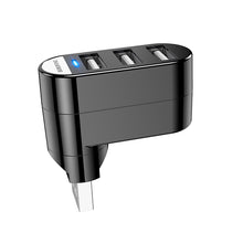 Заредете изображение във визуализатора на галерията – Borofone USB port splitter DH3 - USB to 3xUSB - black
