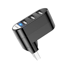 Заредете изображение във визуализатора на галерията – Borofone USB port splitter DH3 - USB to 3xUSB - black
