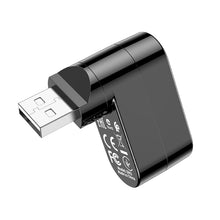 Заредете изображение във визуализатора на галерията – Borofone USB port splitter DH3 - USB to 3xUSB - black
