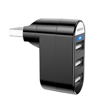 Заредете изображение във визуализатора на галерията – Borofone USB port splitter DH3 - USB to 3xUSB - black
