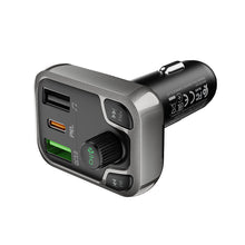 Заредете изображение във визуализатора на галерията – Borofone Transmitter FM BC38 Flash Energy MP3, Bluetooth - Type C + 2xUSB + microSD - QC 3.0 PD 20W black
