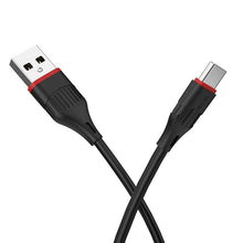 Заредете изображение във визуализатора на галерията – Borofone Cable BX17 Enjoy - USB to Type C - 3A 1 metre black
