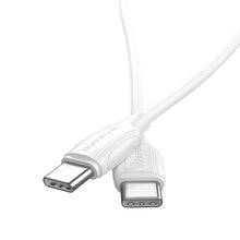 Заредете изображение във визуализатора на галерията – Borofone Cable BX19 Double-speed - Type C to Type C - PD 60W 3A 1 metre white
