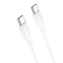 Заредете изображение във визуализатора на галерията – Borofone Cable BX19 Double-speed - Type C to Type C - PD 60W 3A 1 metre white
