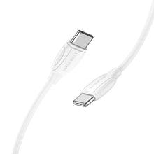 Заредете изображение във визуализатора на галерията – Borofone Cable BX19 Double-speed - Type C to Type C - PD 60W 3A 1 metre white
