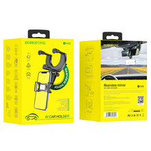 Заредете изображение във визуализатора на галерията – Borofone Car holder BH49 Roller rearview mirror mount black
