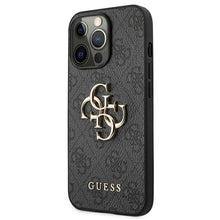 Заредете изображение във визуализатора на галерията – Original Case GUESS 4G Big Metal Logo GUHCP13L4GMGGR for Iphone 13 Pro grey
