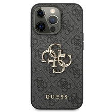 Заредете изображение във визуализатора на галерията – Original Case GUESS 4G Big Metal Logo GUHCP13L4GMGGR for Iphone 13 Pro grey

