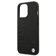 Заредете изображение във визуализатора на галерията – Original Case BMW Signature Logo Imprint Hardcase BMHCP13LSLLBK for Iphone 13 Pro Black
