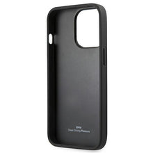 Заредете изображение във визуализатора на галерията – Original Case BMW Signature Logo Imprint Hardcase BMHCP13LSLLBK for Iphone 13 Pro Black
