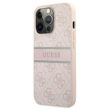 Заредете изображение във визуализатора на галерията – Original Case GUESS 4G Stripe GUHCP13X4GDPI for Iphone 13 Pro Max Pink
