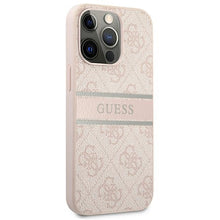 Заредете изображение във визуализатора на галерията – Original Case GUESS 4G Stripe GUHCP13X4GDPI for Iphone 13 Pro Max Pink
