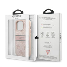 Заредете изображение във визуализатора на галерията – Original Case GUESS 4G Stripe GUHCP13X4GDPI for Iphone 13 Pro Max Pink
