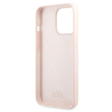 Заредете изображение във визуализатора на галерията – Original Case KARL LAGERFELD Silicone Karl&amp;Choupette KLHCP13LSSKCI for Iphone 13 Pro light pink
