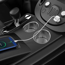 Заредете изображение във визуализатора на галерията – Borofone Car charger BZ12 Lasting Power - 2xUSB - 2,4A with USB to Type C cable white
