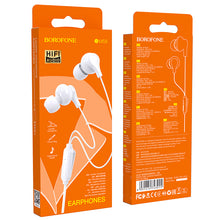 Заредете изображение във визуализатора на галерията – Borofone Earphones BM59 Collar white
