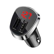 Заредете изображение във визуализатора на галерията – Borofone Car charger BZ15 Auspicious - 2xUSB - 2,4A black
