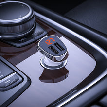Заредете изображение във визуализатора на галерията – Borofone Car charger BZ15 Auspicious - 2xUSB - 2,4A with USB to Type C cable white
