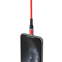 Заредете изображение във визуализатора на галерията – Borofone Cable BU16 Skill magnetic - USB to Lightning - 2,4A 1,2 metres red
