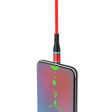 Заредете изображение във визуализатора на галерията – Borofone Cable BU16 Skill magnetic - USB to Micro USB - 2,4A 1,2 metres red
