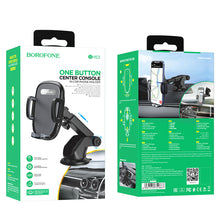 Заредете изображение във визуализатора на галерията – Borofone Car holder BH53 Windy with windshield mount black

