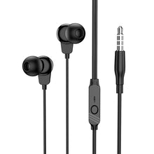 Заредете изображение във визуализатора на галерията – Borofone Earphones BM64 Goalant with microphone black
