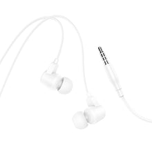 Заредете изображение във визуализатора на галерията – Borofone Earphones BM64 Goalant with microphone white
