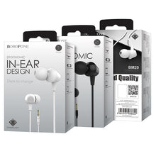Заредете изображение във визуализатора на галерията – Borofone Earphones BM20 DasMelody with microphone black
