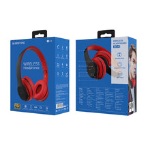 Заредете изображение във визуализатора на галерията – Borofone Headphones BO4 Charming Rhyme Bluetooth red

