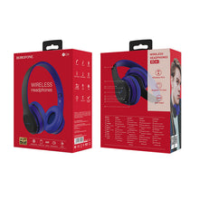 Заредете изображение във визуализатора на галерията – Borofone Headphones BO4 Charming Rhyme Bluetooth blue
