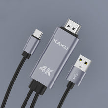 Заредете изображение във визуализатора на галерията – KAKU Adapter KSC-557 Mingshi - Type C to HDMI 4K - grey
