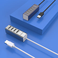 Заредете изображение във визуализатора на галерията – KAKU Adapter HUB KSC-383 Yilian - USB to 4xUSB - grey
