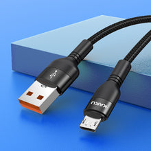 Заредете изображение във визуализатора на галерията – KAKU Cable KSC-431 Daoge - USB to Micro USB - 3,2A 1,2 metres red
