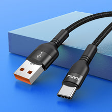 Заредете изображение във визуализатора на галерията – KAKU Cable KSC-431 Daoge - USB to Type C - 3,2A 1,2 metres red
