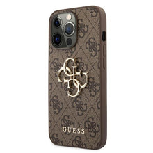 Заредете изображение във визуализатора на галерията – Original Case GUESS 4G Big Metal Logo GUHCP13X4GMGBR for Iphone 13 Pro Max brown
