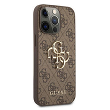 Заредете изображение във визуализатора на галерията – Original Case GUESS 4G Big Metal Logo GUHCP13X4GMGBR for Iphone 13 Pro Max brown
