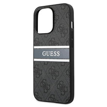 Заредете изображение във визуализатора на галерията – Original Case GUESS - 4G Stripe Collection GUHCP13X4GDGR for Iphone 13 Pro Max Grey
