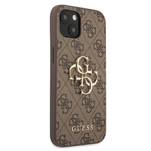Заредете изображение във визуализатора на галерията – Original Case GUESS 4G Big Metal Logo GUHCP13M4GMGBR for Iphone 13 brown
