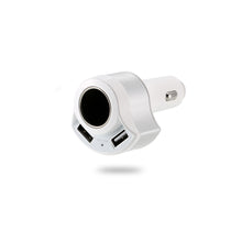 Заредете изображение във визуализатора на галерията – REMAX Car Charger RCC-218 Journey Series - 2xUSB + cigarette lighter socket - 24W 4,8A White
