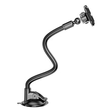 Заредете изображение във визуализатора на галерията – KAKU Car holder KSC-473B Yuanxing magnetic with windshield mount black
