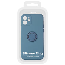 Заредете изображение във визуализатора на галерията – Vennus Silicone Ring for Iphone 13 Mini Blue

