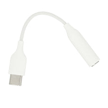 Заредете изображение във визуализатора на галерията – Earphones Adapter - Type C to Jack 3,5mm - White - EE-UC10JUW compatible with new Samsungs S20, S21, S22 series
